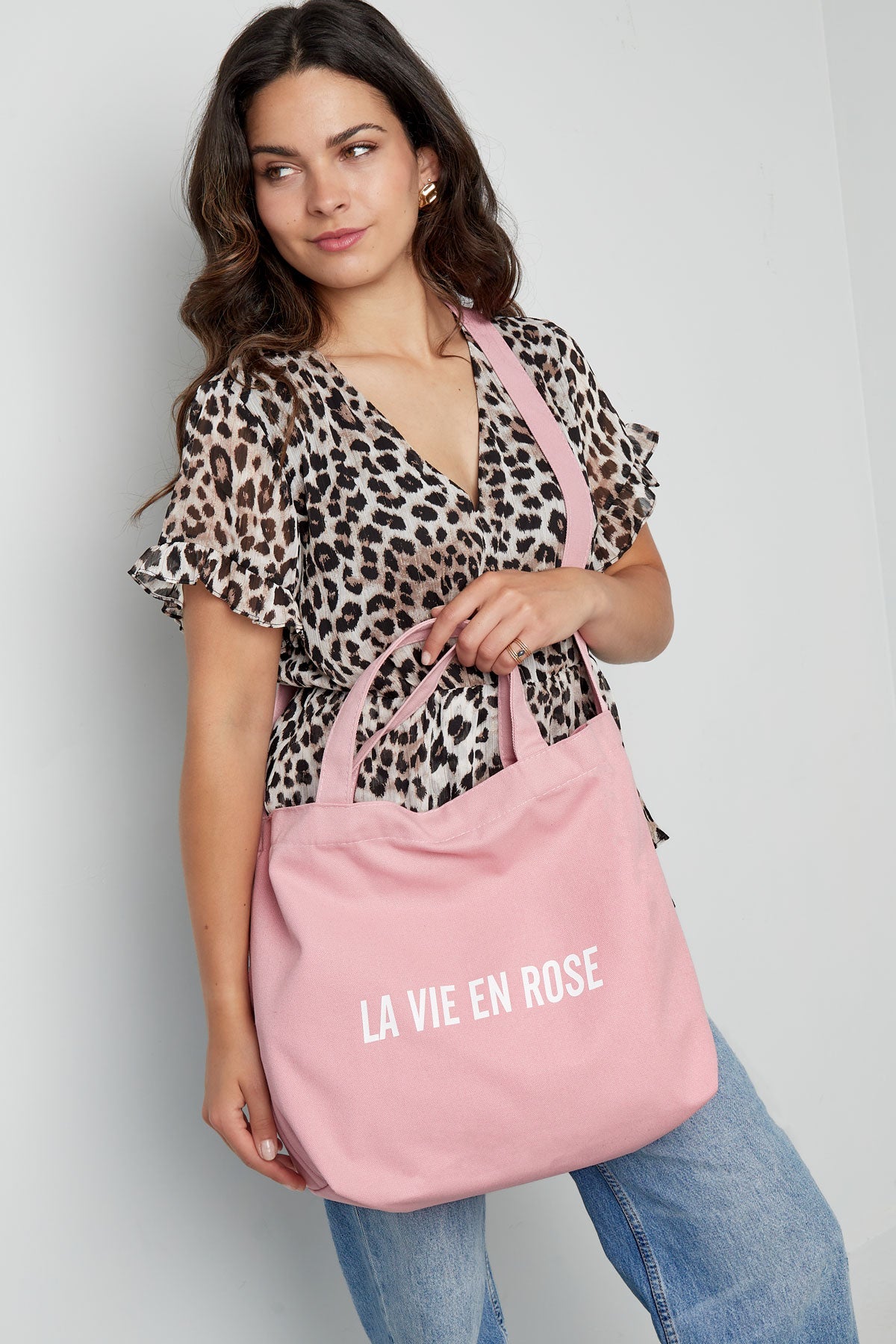 La Vie en Rose - Canvas Shopper