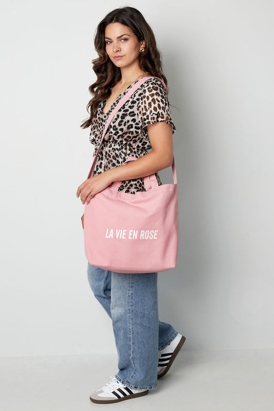 La Vie en Rose - Canvas Shopper