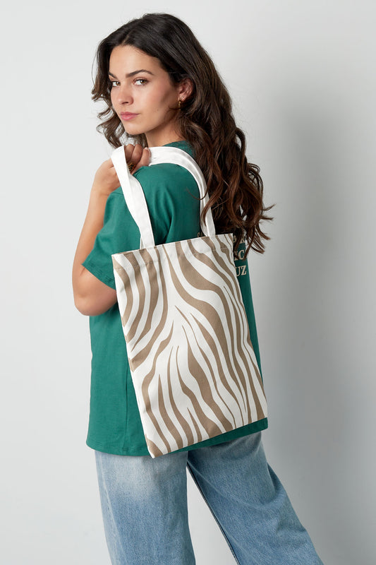 Zebraprint - Canvas Shopper