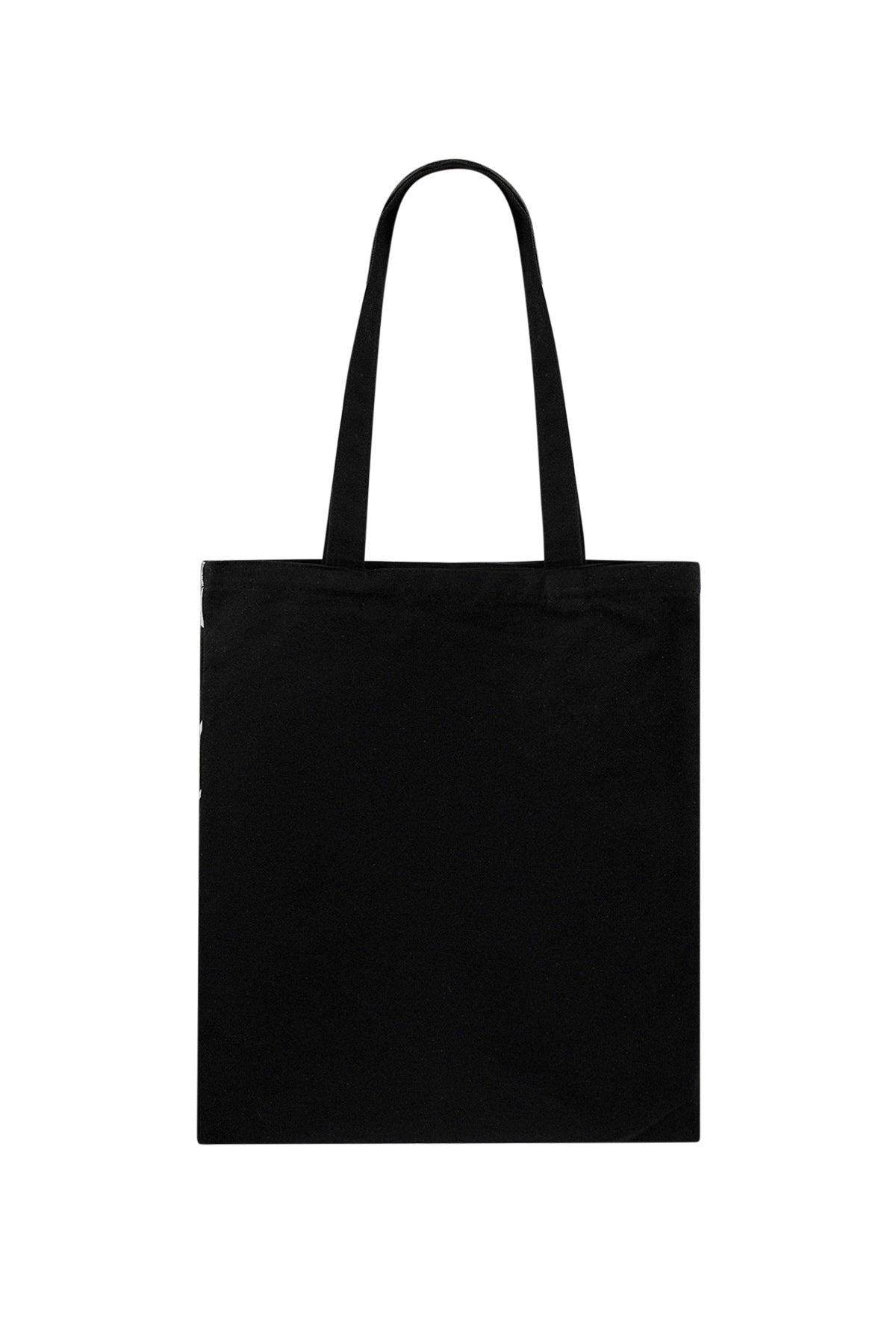 Hearts Zwart - Canvas Shopper