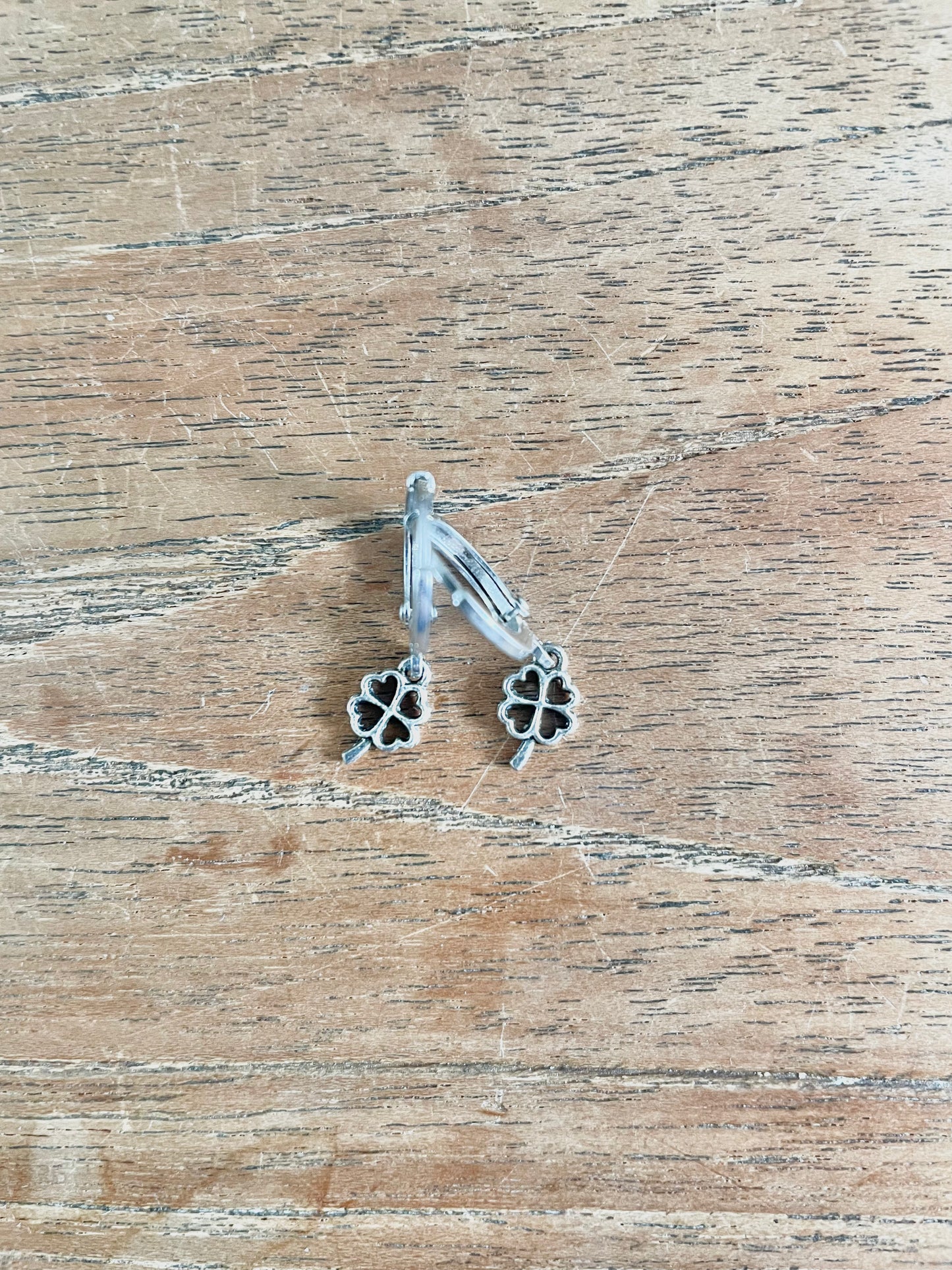 Oorbellen klaver vier klein