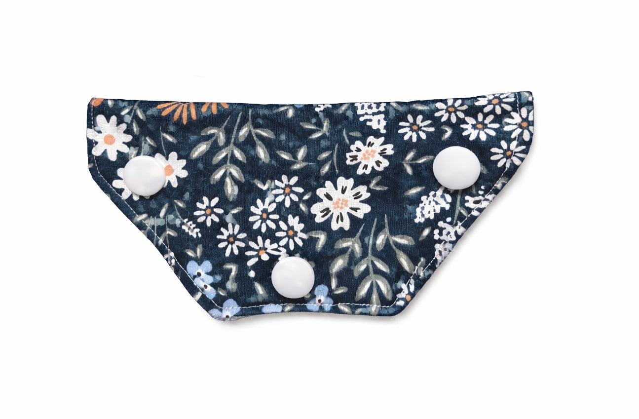 Poortcover blauw bloemen