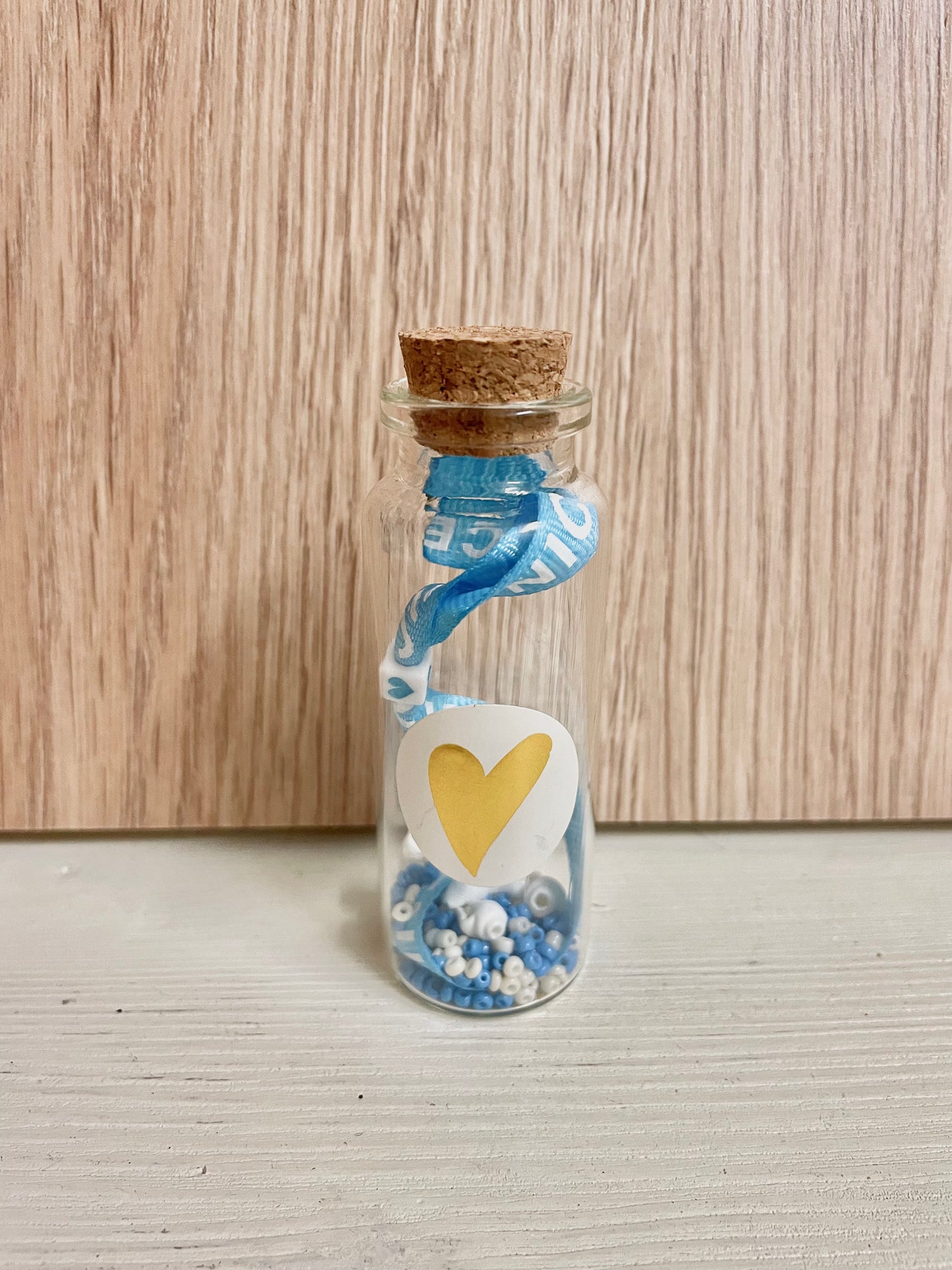 Cadeaupotje met touw armband Nice