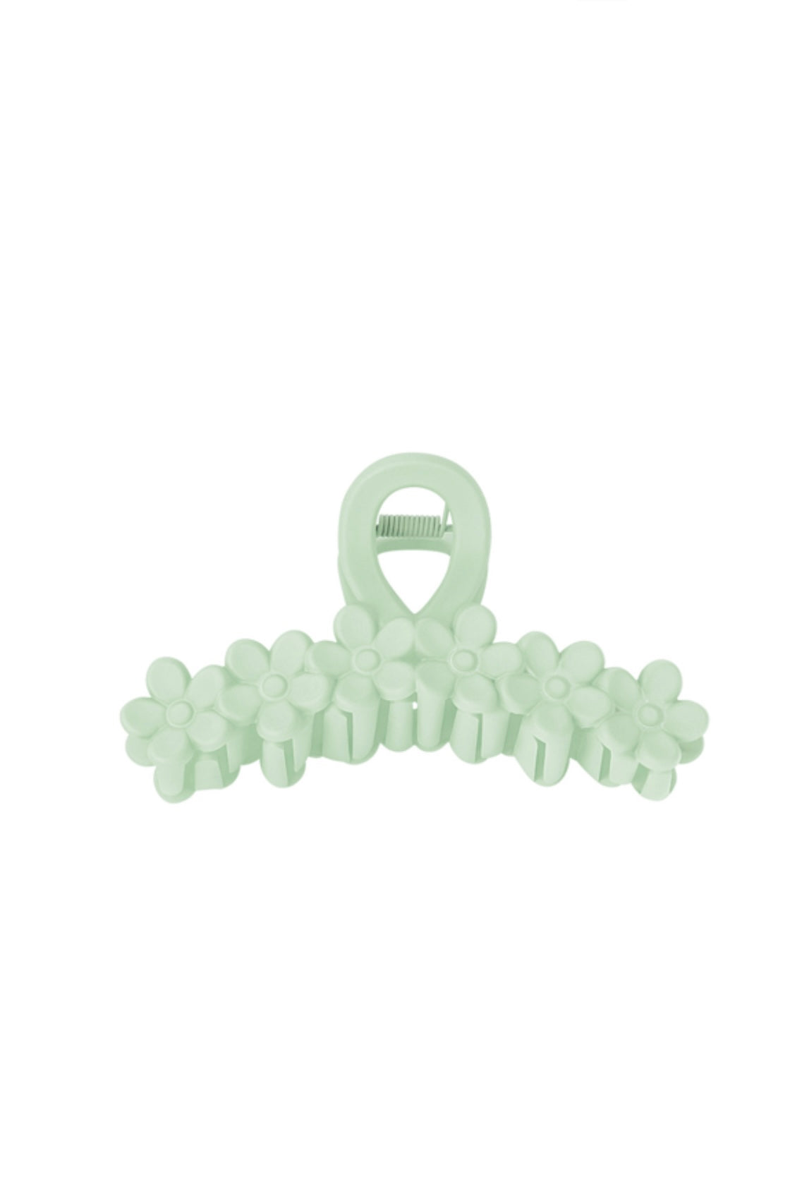 Haarclip bloemetjes groen