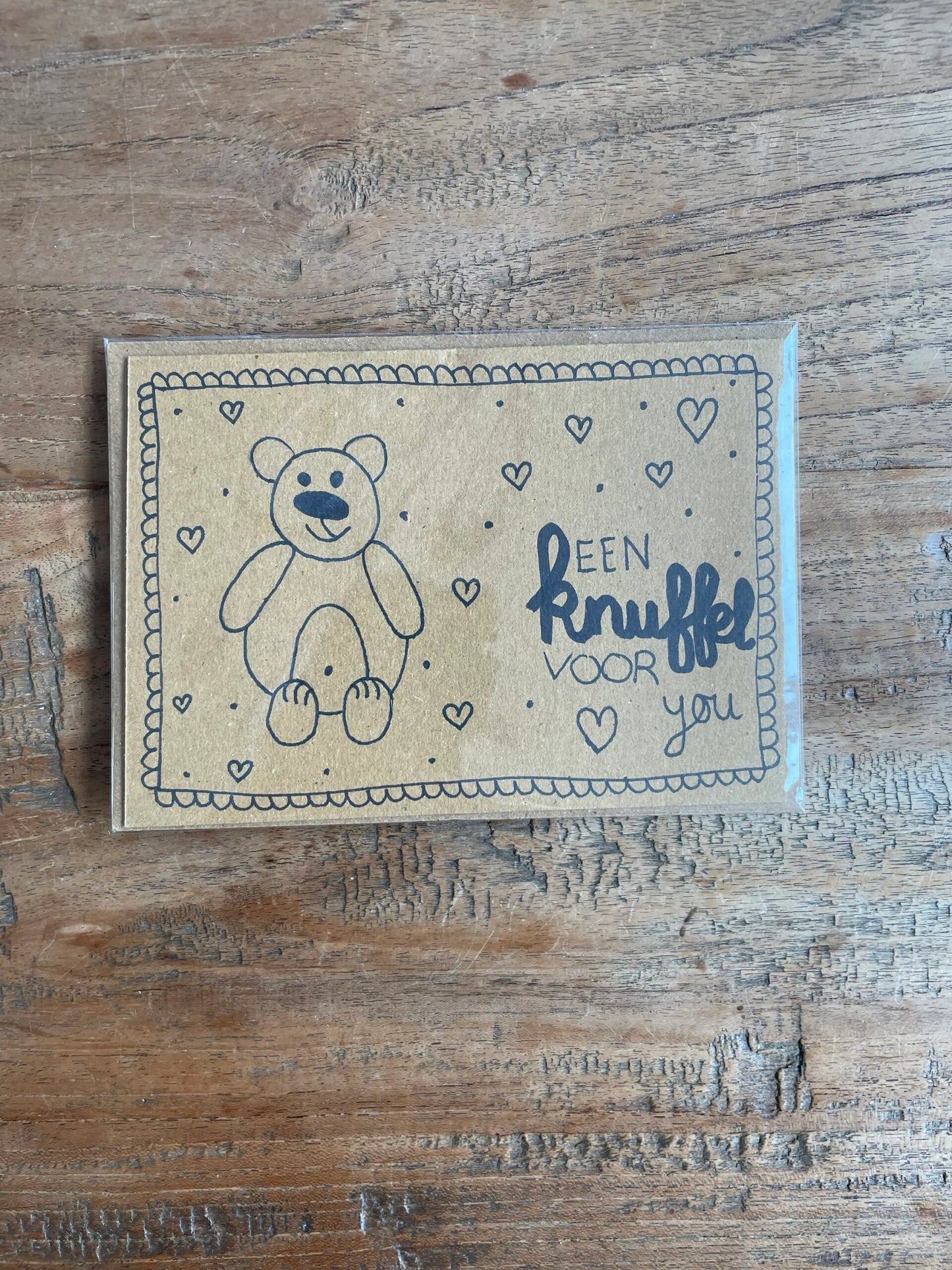Kaart Knuffel voor jou