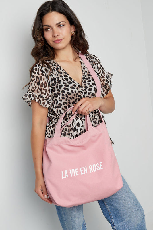 La Vie en Rose - Canvas Shopper