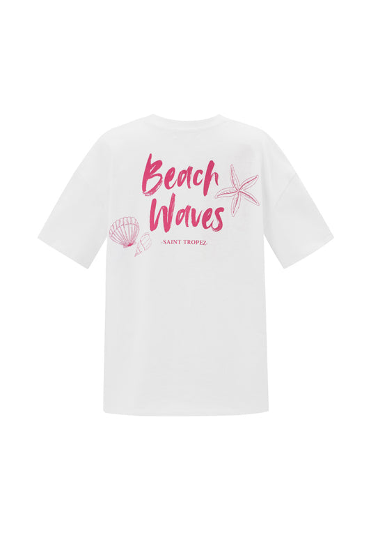 Beach Waves Roze - T-shirt met korte mouwen