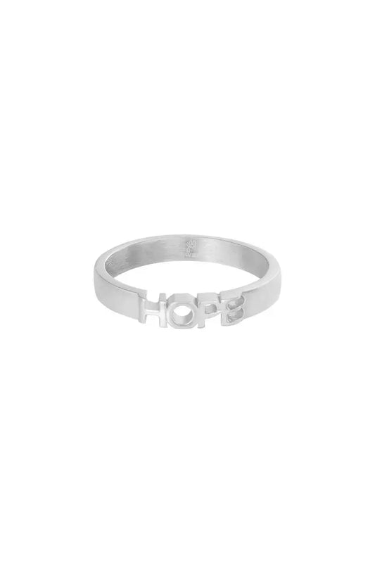 Ring Hope zilver Stainless Steel