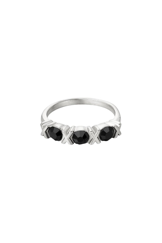 Ring XOXO Zilver Stainless Steel