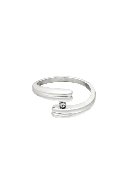 Ring chic Zilver Stainless Steel