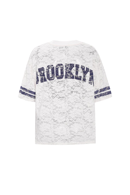 98 - T-shirt doorzichtig met korte mouwen