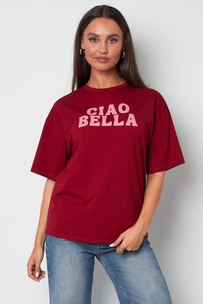 Ciao Bella - T-shirt met korte mouwen