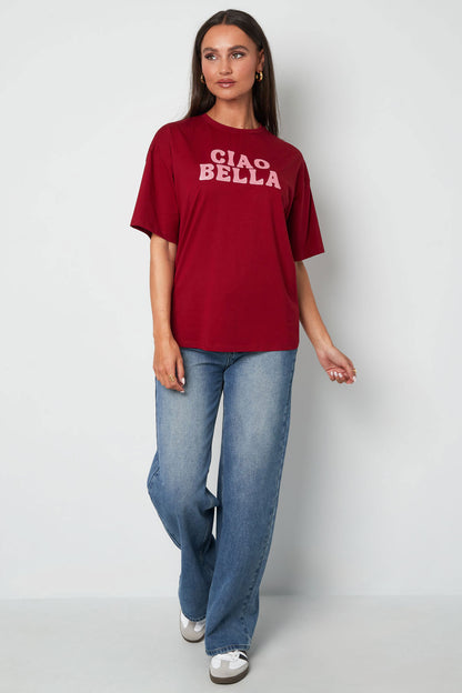 Ciao Bella - T-shirt met korte mouwen