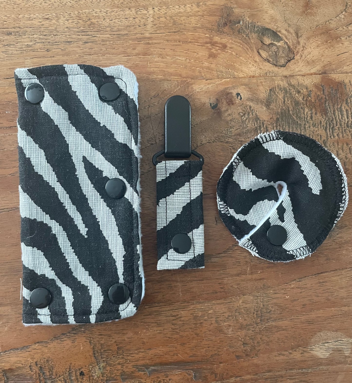 Set Poortcover + Sondeclip + Sondepad Zebra