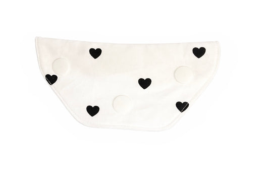 Poortcover wit hartjes