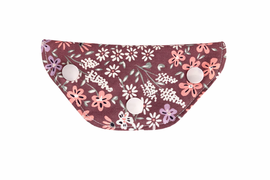 Poortcover bordeauxrood bloemen